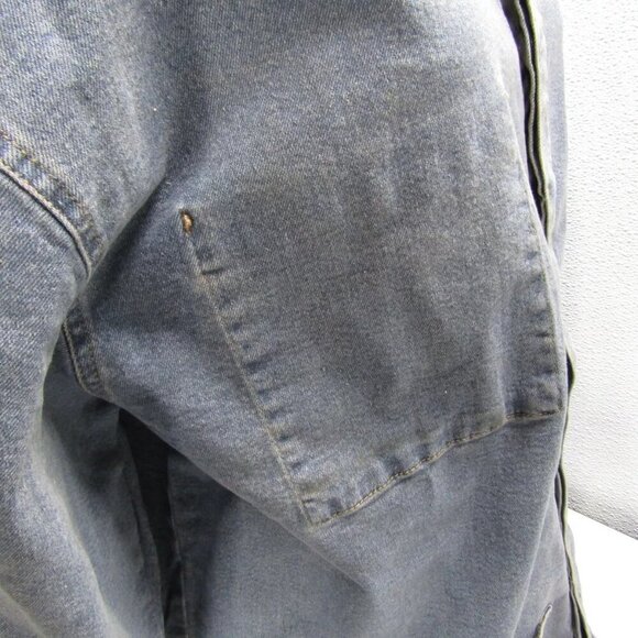 NEW UNISON LABEL Womens Oversized Denim Shirt Jacket Size XL Denim Blue - Picture 10 of 12